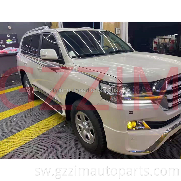 Mbele na nyuma bumper kuboresha mwili Kit mtindo wa Mashariki ya Kati inafaa kwa FJ200 Land Cruiser 2016